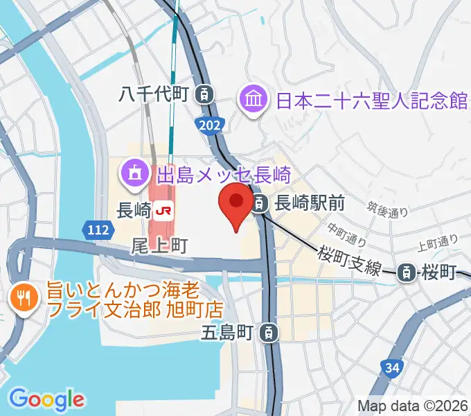 ローソン・ユナイテッドシネマ長崎の地図