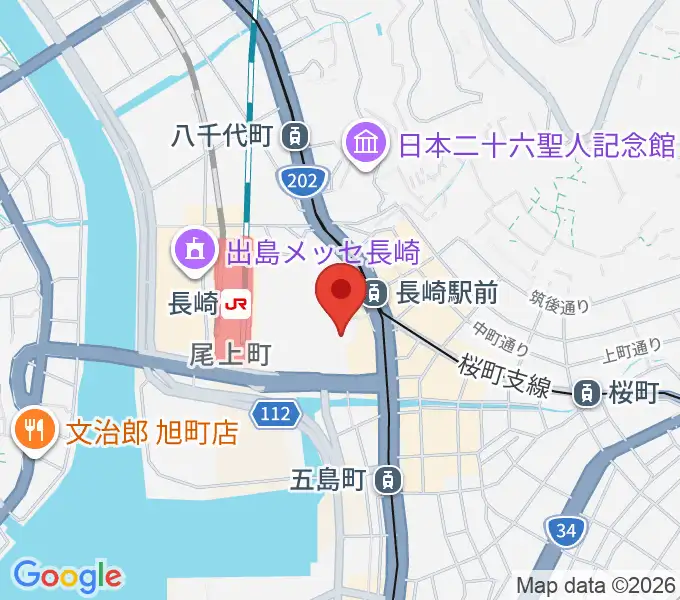 ローソン・ユナイテッドシネマ長崎の地図