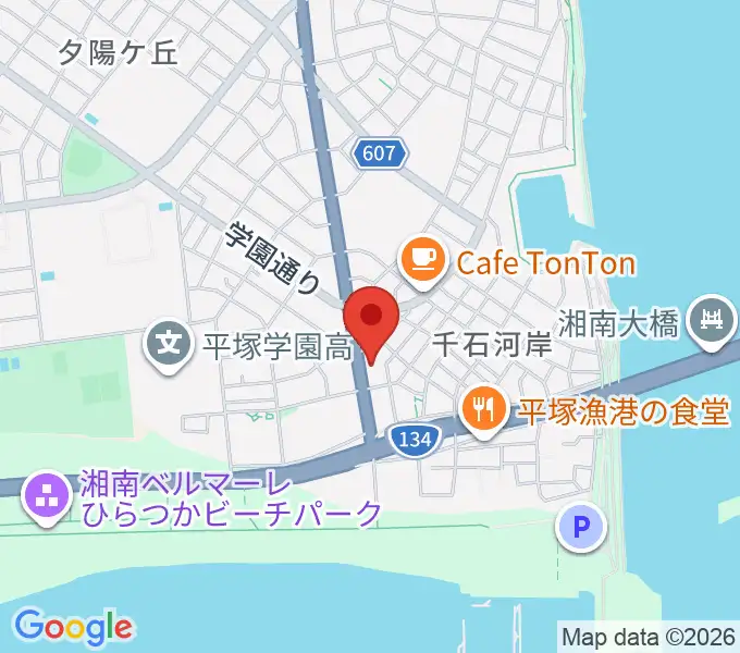 フリースタジオ湘南の地図