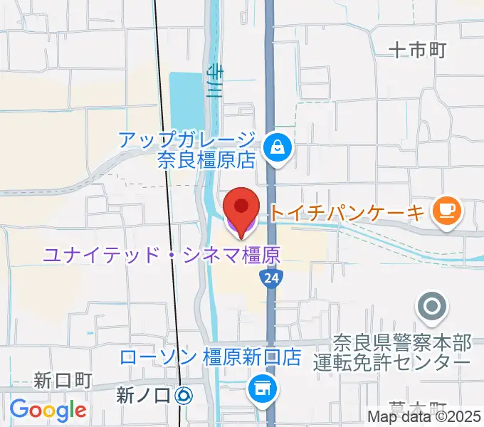 ユナイテッド・シネマ橿原の地図