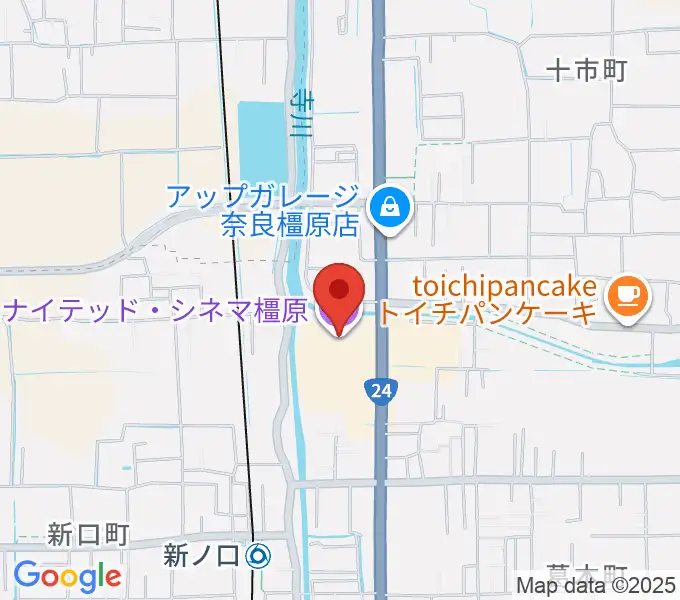 ユナイテッド・シネマ橿原の地図