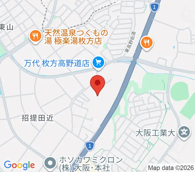 ユナイテッド・シネマ枚方の地図