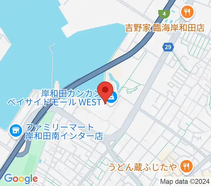 ユナイテッド・シネマ岸和田の地図