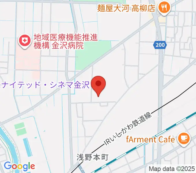 ユナイテッド・シネマ金沢の地図