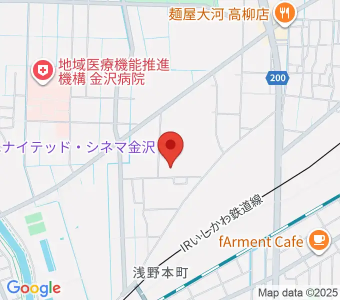 ユナイテッド・シネマ金沢の地図