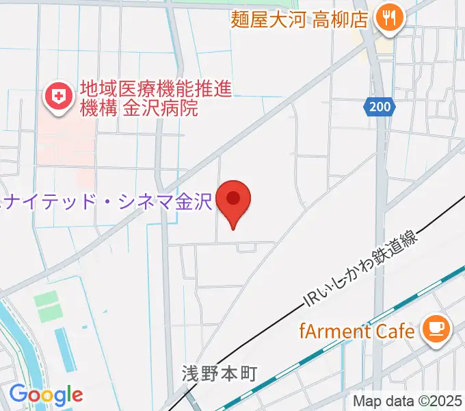 ユナイテッド・シネマ金沢の地図