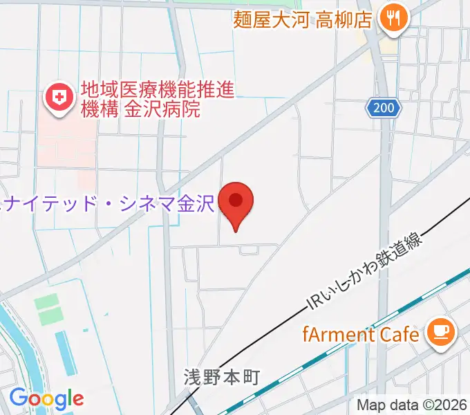ユナイテッド・シネマ金沢の地図
