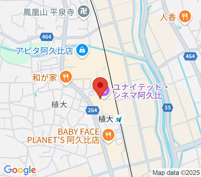 ユナイテッド・シネマ阿久比の地図