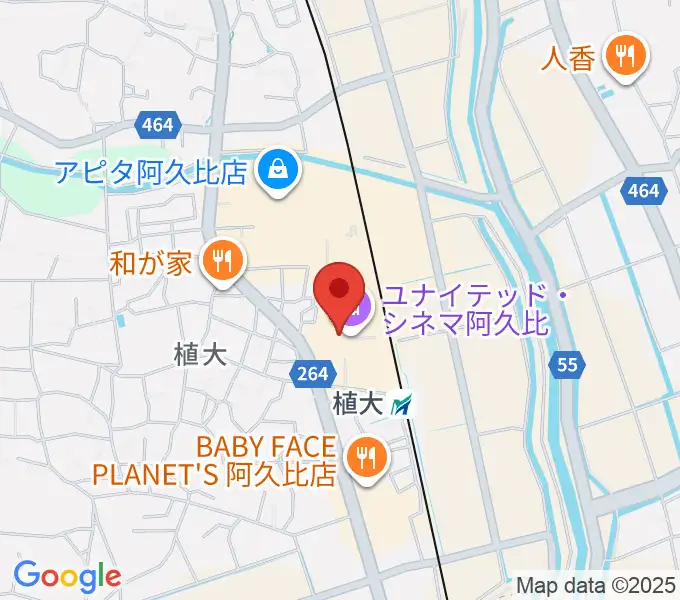 ユナイテッド・シネマ阿久比の地図