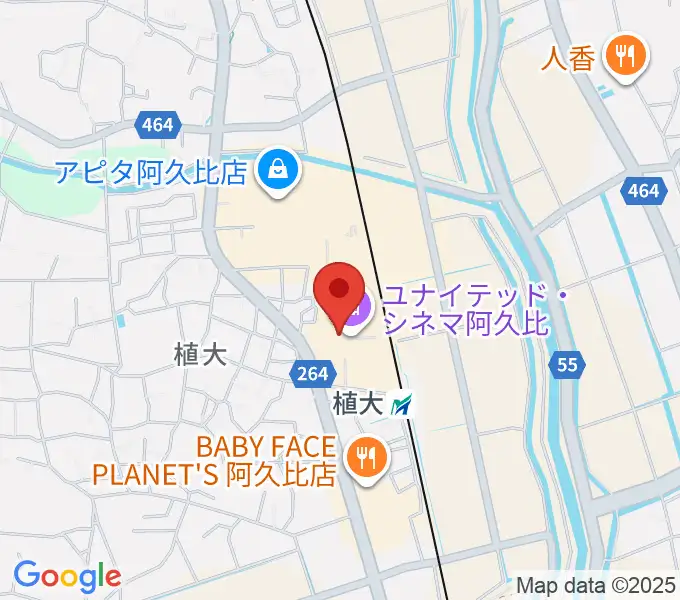 ユナイテッド・シネマ阿久比の地図
