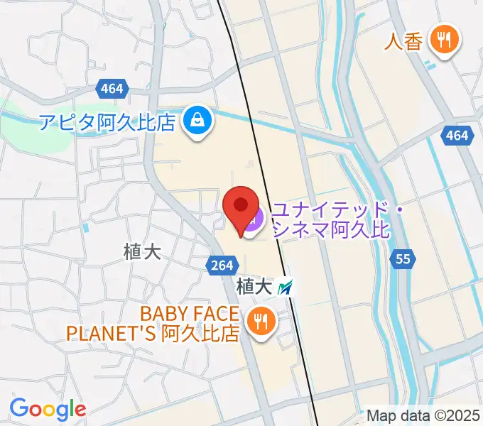 ユナイテッド・シネマ阿久比の地図