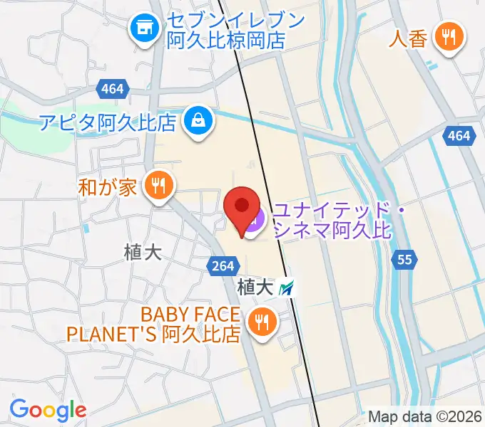 ユナイテッド・シネマ阿久比の地図