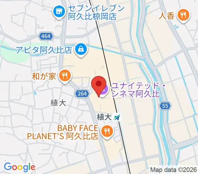 ユナイテッド・シネマ阿久比の地図