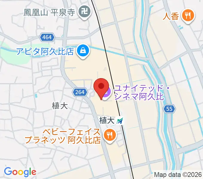 ユナイテッド・シネマ阿久比の地図