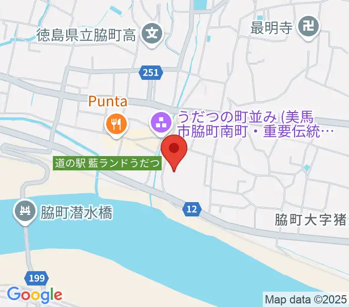 美馬市地域交流センター ミライズの地図