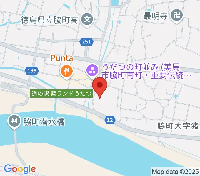 美馬市地域交流センター ミライズの地図