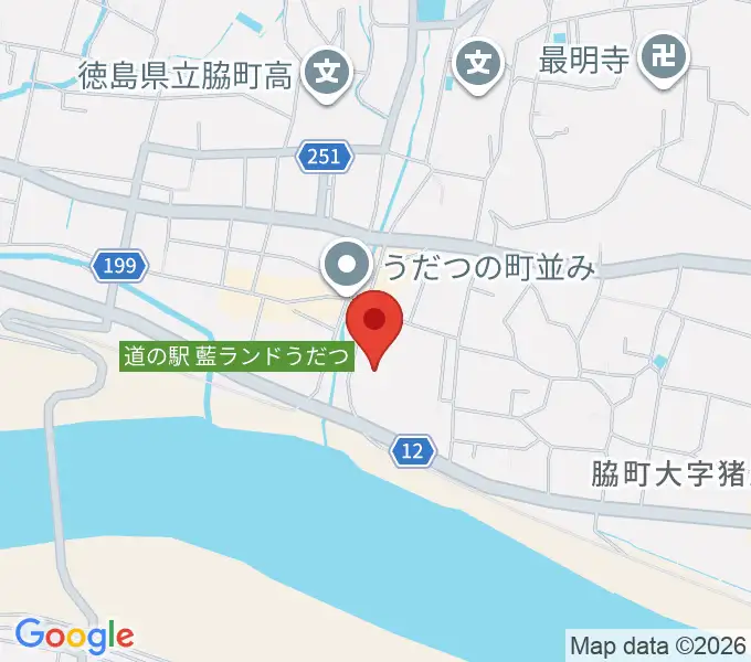 美馬市地域交流センター ミライズの地図