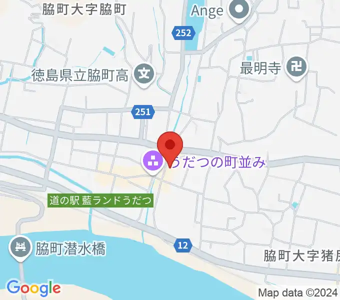 脇町劇場 オデオン座の地図