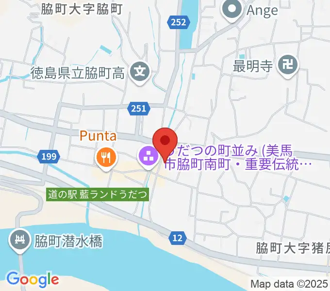 脇町劇場 オデオン座の地図