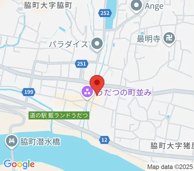 脇町劇場 オデオン座の地図
