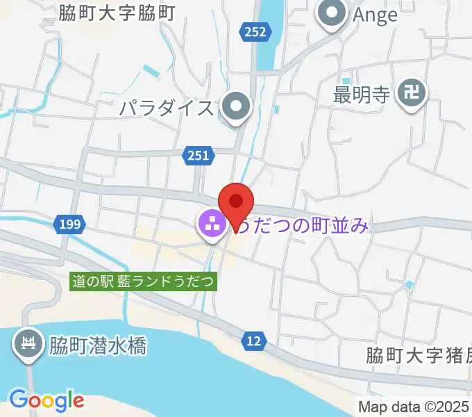 脇町劇場 オデオン座の地図