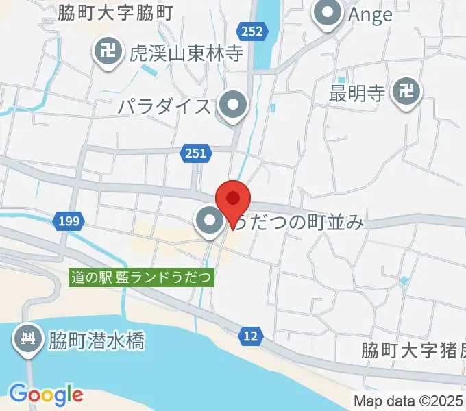 脇町劇場 オデオン座の地図