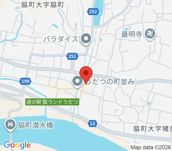 脇町劇場 オデオン座の地図