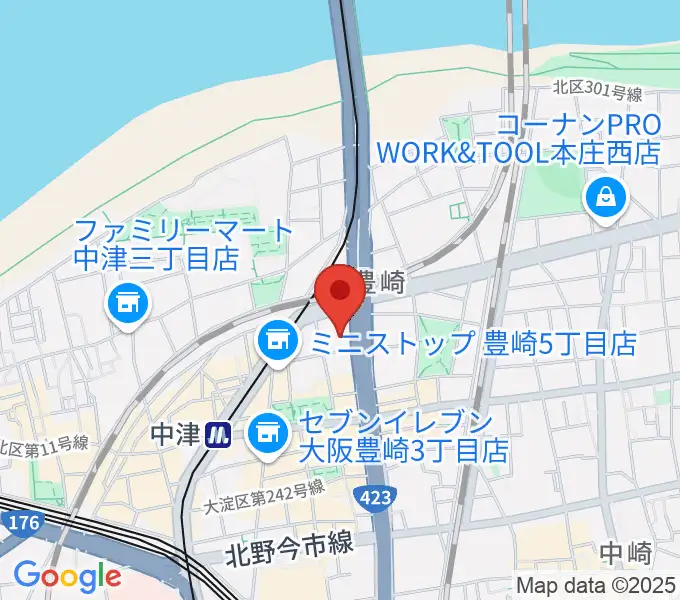 ハーモニーホールの地図