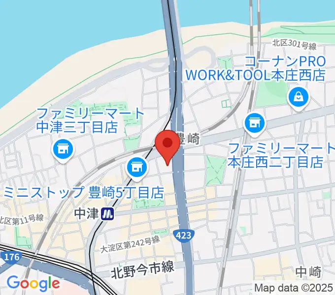 ハーモニーホールの地図