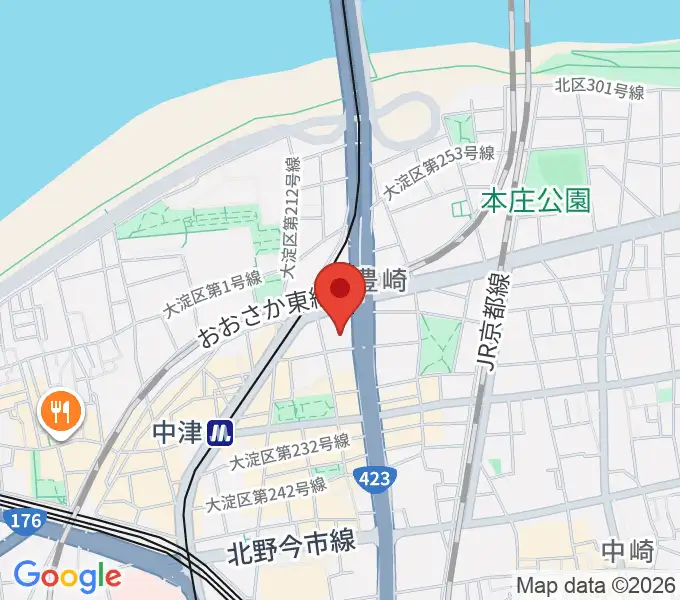 ハーモニーホールの地図