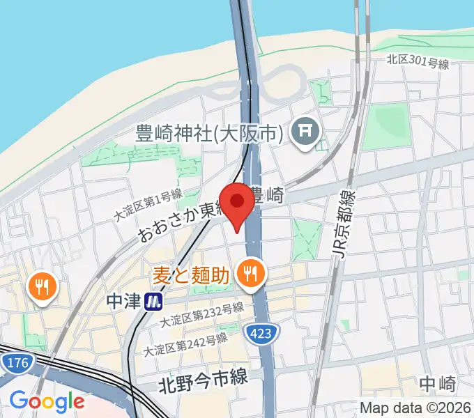 ハーモニーホールの地図