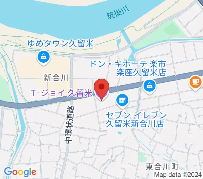 T・ジョイ久留米の地図