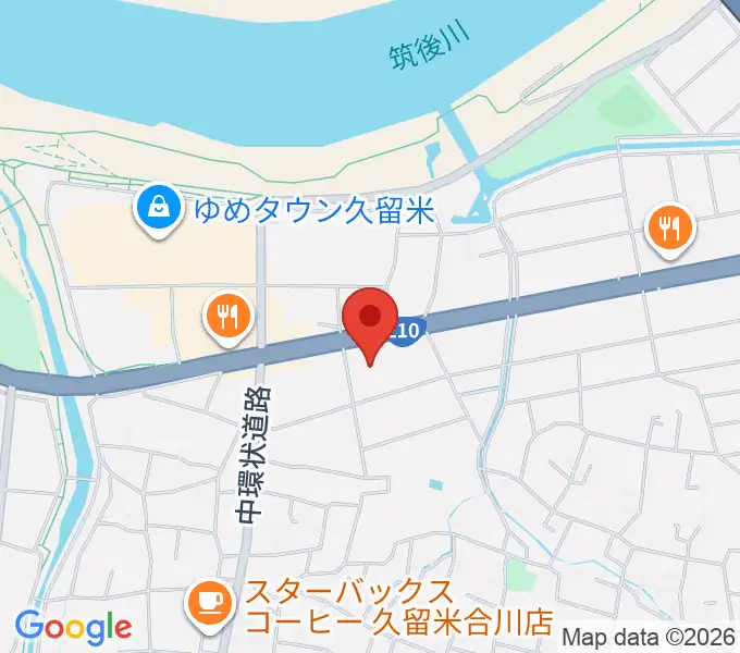 T・ジョイ久留米の地図