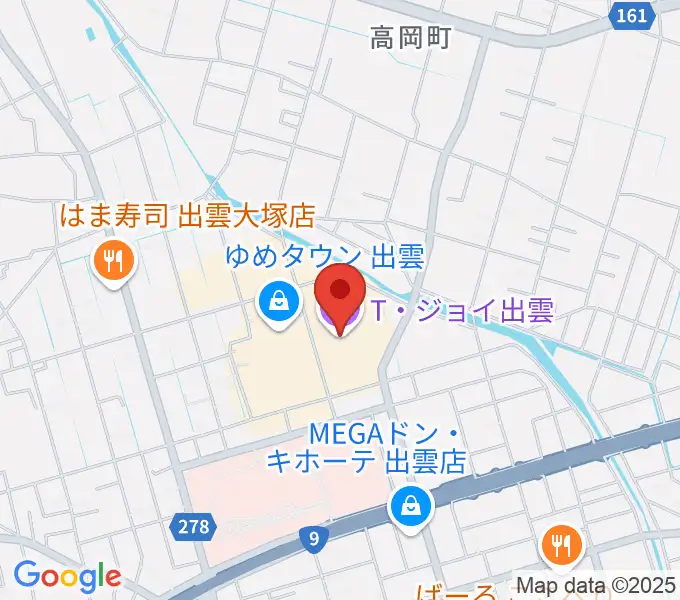 T・ジョイ出雲の地図