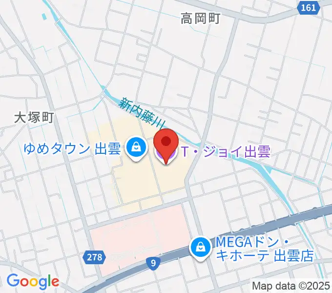 T・ジョイ出雲の地図