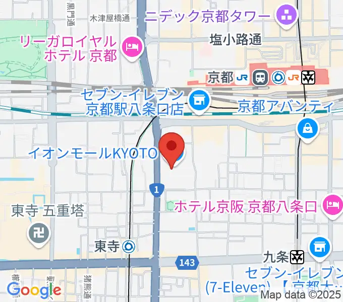 T・ジョイ京都の地図