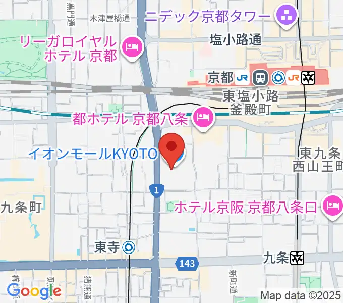 T・ジョイ京都の地図