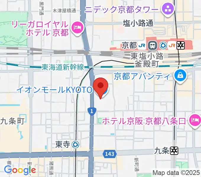 T・ジョイ京都の地図