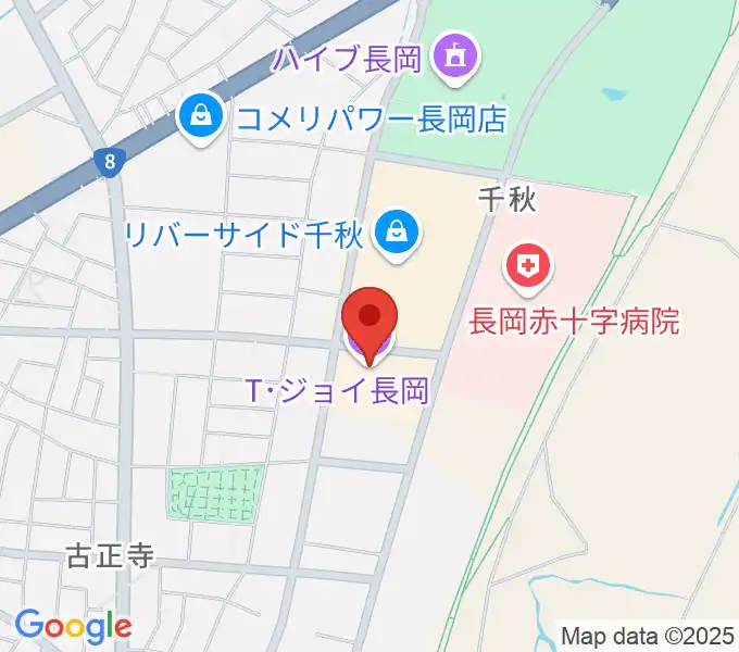 T・ジョイ長岡の地図