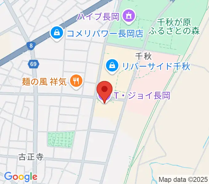 T・ジョイ長岡の地図