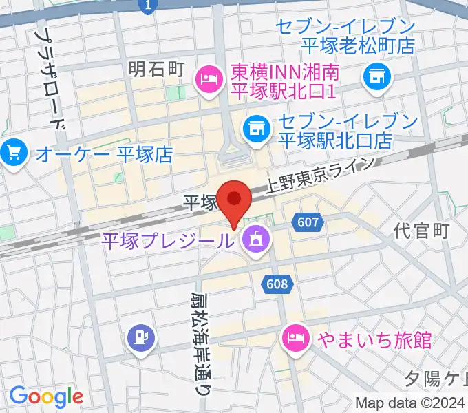 平塚Sad cafeの地図