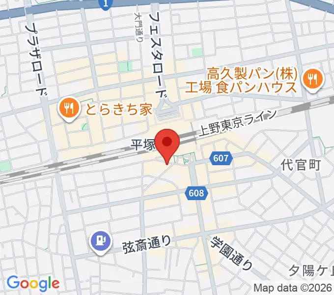 平塚Sad cafeの地図