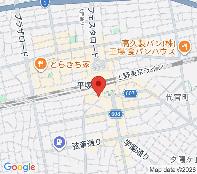 平塚Sad cafeの地図