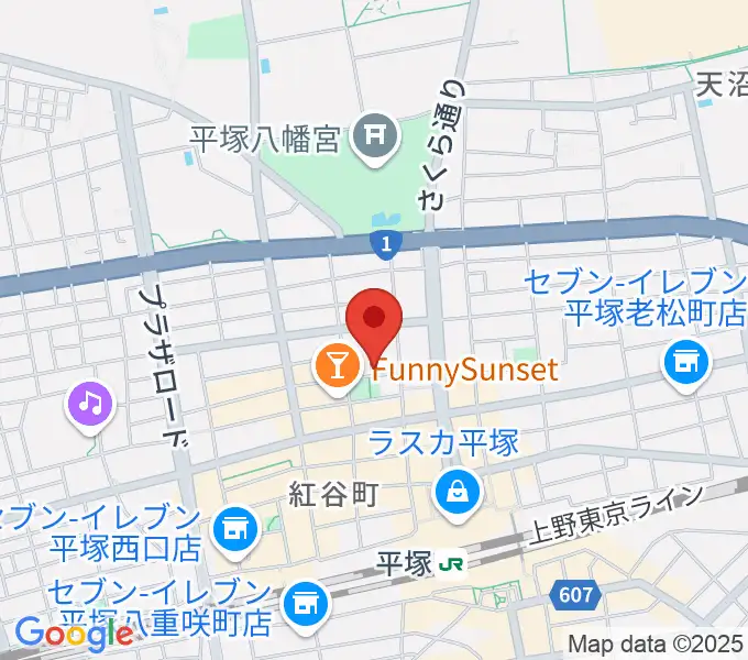 平塚パイプラインの地図