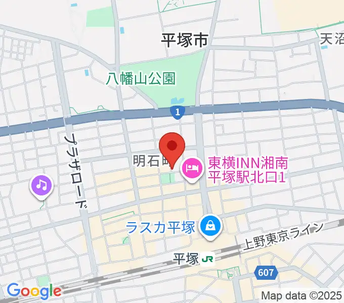平塚パイプラインの地図