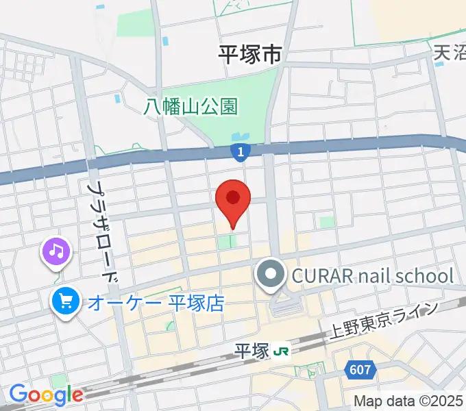 平塚パイプラインの地図