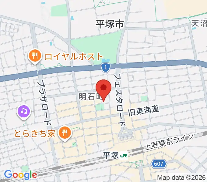 平塚パイプラインの地図