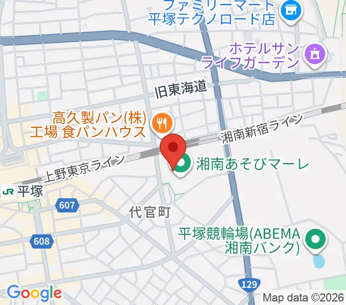 シネプレックス平塚の地図