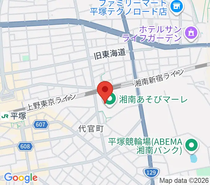 シネプレックス平塚の地図