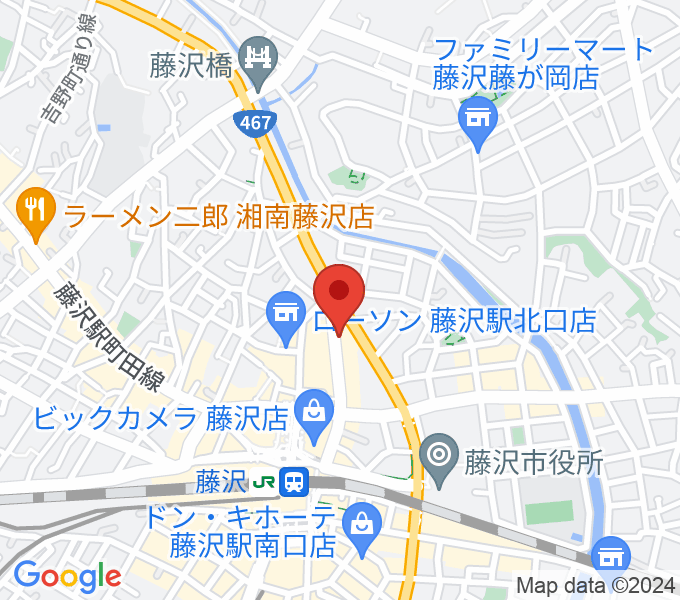 若泉楽器店 藤沢スタジオの場所